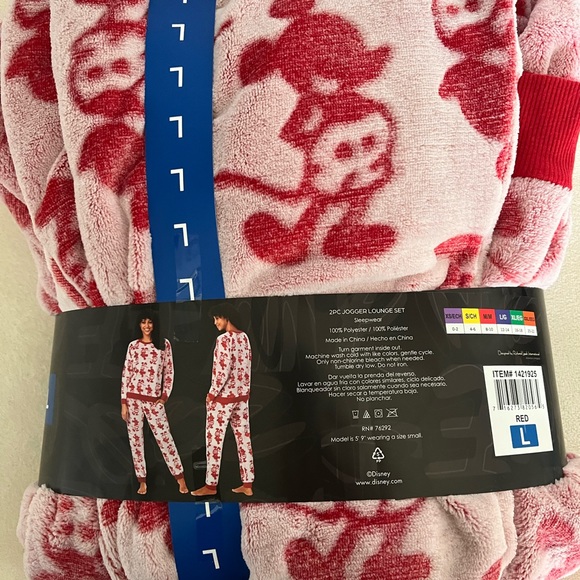 Mickey Mouse Disney plush pjs / lounge set - Picture 2 of 2